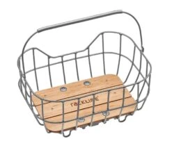 Racktime System Korb Baskit Breeze 22ltr 47x33x24cm, Silber, Inkl. SnapitAdapter