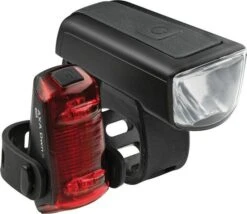 LED Akku-Beleuchtungsset AXA Dwn 30 Inkl. Rücklicht 1 LED Und USB Kabel