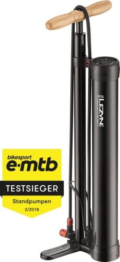Lezyne Lezyne Standluftpumpe Digital Pressure Over Drive, Schwarz-glänzend 220PSI, 63,5cm