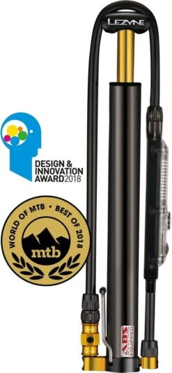 Lezyne Minipumpe CNC Micro Floor Drive Digital HVG Schwarz-glänzend