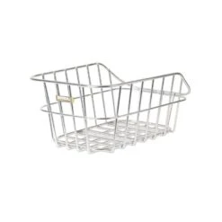 Basil Hinterradkorb Cento Aluminium 45x32,5x21cm, Alufarbig, Weitmaschig