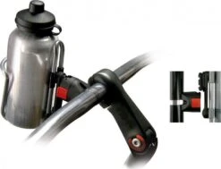 Rixen & Kaul Trinkflaschenhalter-Adapter Bottle Klick Schwarz