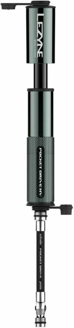 Lezyne Minipumpe CNC Pocket Drive HV Schwarz-glänzend -e-bikes4you 452100113 03