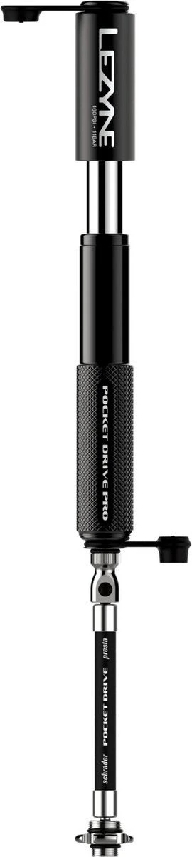 Lezyne Minipumpe Pocket Drive PRO Mattschwarz 8 Lezyne Minipumpe Pocket Drive PRO Mattschwarz – Bild 8