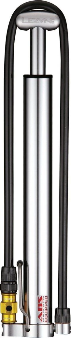 Lezyne Minipumpe CNC Micro Floor Drive HV Silber-glänzend -e-bikes4you 455000124 02