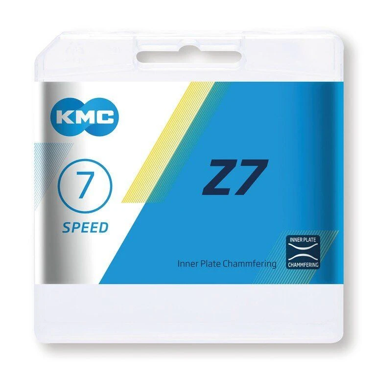 Schaltungskette KMC Z7 Grau/braun 1/2" X 3/32", 114 Glieder,7,3mm, 7-fach 1 Schaltungskette KMC Z7 Grau/braun 1/2" X 3/32", 114 Glieder,7,3mm, 7-fach