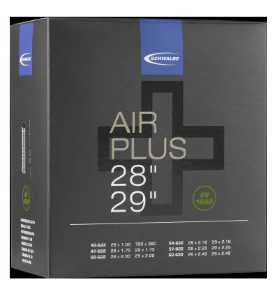 Schwalbe Schlauch AV 19AP Air Plus 28/29" 40/62-622 AV AGV 40mm 1 Schwalbe Schlauch AV 19AP Air Plus 28/29" 40/62-622 AV AGV 40mm