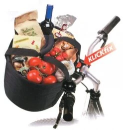 KLICKfix Shopper-Tasche Comfort Mini Schwarz, 32x24x23cm, Ca. 800g, KLICKfix