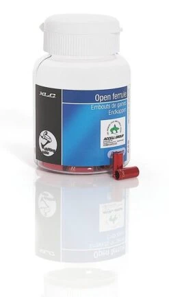 XLC Alu-Endkappen Schaltaußenhülle SH-X07 Innen Ø 4,0mm 50 Stück/ Flasche