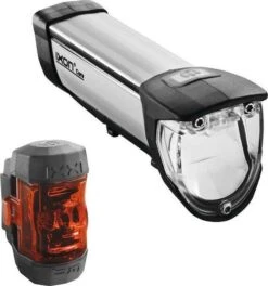 Busch-mueller Busch & Müller LED-Batterieleuchtenset Ixon Core/Ixxi, Silber