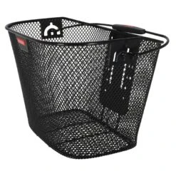 Klickfix Vorderradkorb 26x35x25cm,schwarz,engmaschig, O. Adapter