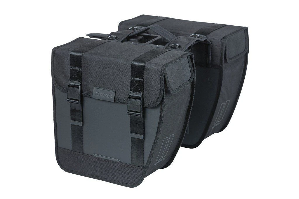 Basil Doppelpacktasche Tour Schwarz, 34x14x33cm, 28 Ltr 9 Basil Doppelpacktasche Tour Schwarz, 34x14x33cm, 28 Ltr – Bild 9