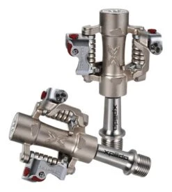 Xpedo Pedal Clipless M-FORCE 8 TI Silber, 9/16", Doppelseitig, XMF08TTl