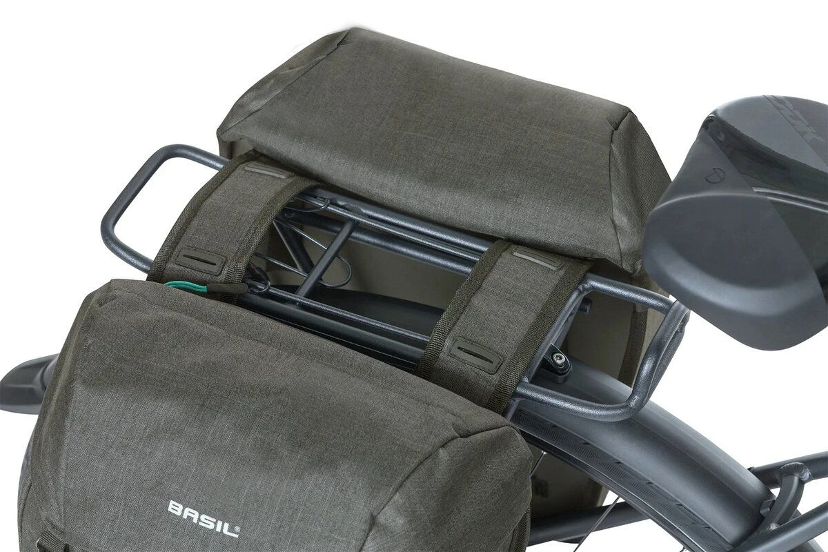 Basil Doppelpacktasche Discovery 365D M Schwarz Melee, 30x14x31cm, 18ltr 1 Basil Doppelpacktasche Discovery 365D M Schwarz Melee, 30x14x31cm, 18ltr