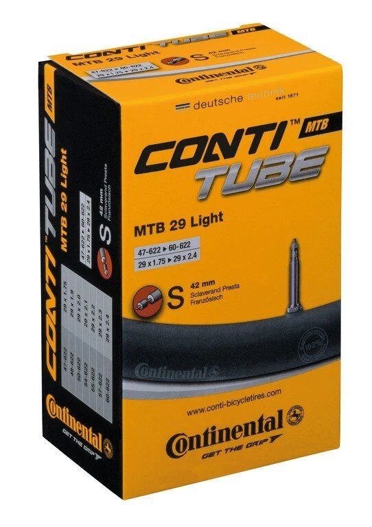 Continental Schlauch MTB 28/29 Light 28/29x1.75-2.40" 47/60-622 SV 42mm 1 Continental Schlauch MTB 28/29 Light 28/29x1.75-2.40" 47/60-622 SV 42mm