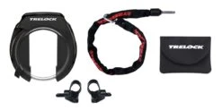 Trelock Rahmenschloss Set RS 351 P-O-C AZ + ZR 355 100/6 Mit Tasche