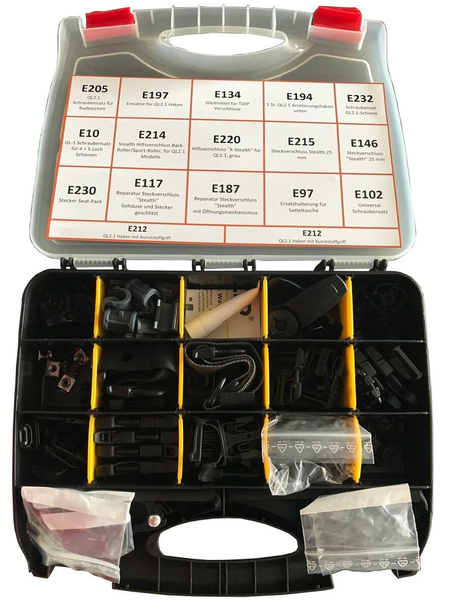 Ortlieb E9999 Ersatzteilbox 32-teilig 1 Ortlieb E9999 Ersatzteilbox 32-teilig