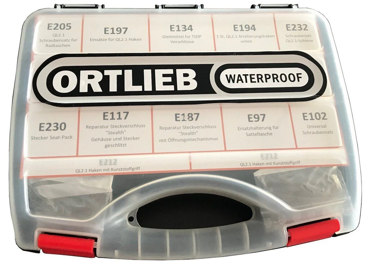 Ortlieb E9999 Ersatzteilbox 32-teilig 2 Ortlieb E9999 Ersatzteilbox 32-teilig – Bild 2
