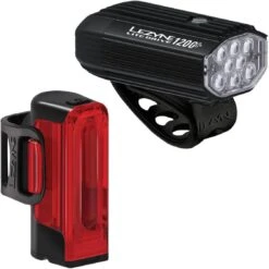 Lezyne Fahrradbeleuchtungsset Lite Drive 1200+ / Strip Drive Pro 400+