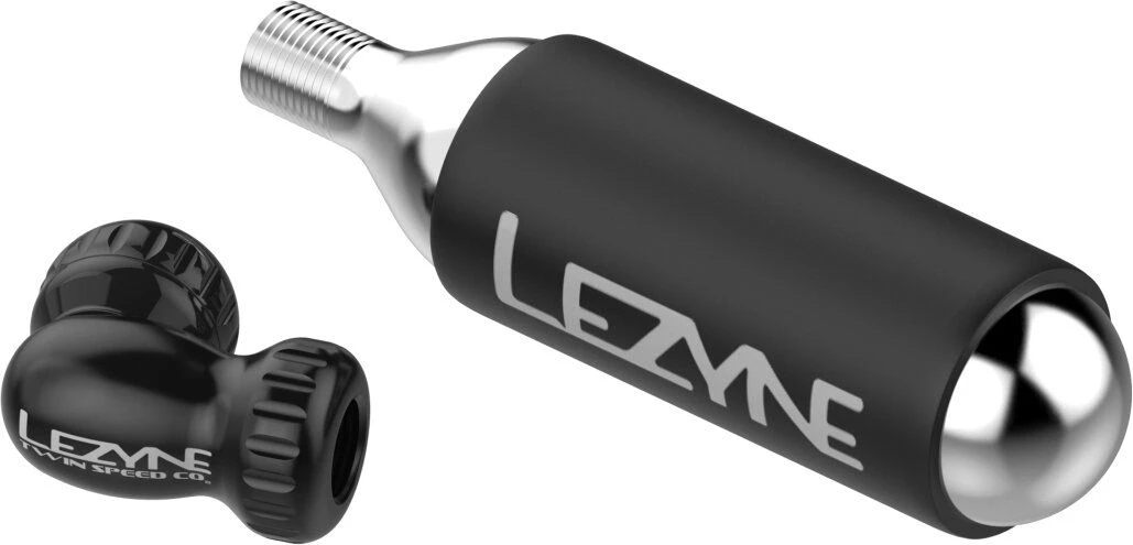 Lezyne CO2 Fahrradpumpe Twin Speed Drive CNC, Schwarz-glänzend 16g 2 Lezyne CO2 Fahrradpumpe Twin Speed Drive CNC, Schwarz-glänzend 16g – Bild 2