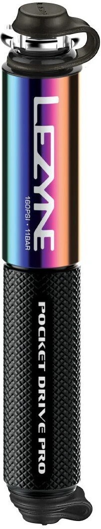 Lezyne Minipumpe Pocket Drive PRO Schwarz-metallic